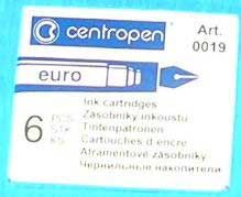 Картриджи д/перьевых ручек CENTROPEN 0019/06 синий (6шт)