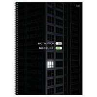 Тетрадь160л. (клетка) А4 BG спираль "Дисциплина" 67189 тв.обл.,soft-touch лам.