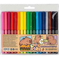 Фломастеры 18цв. CENTRUM "Капибара" 77346 вент.колп.,на водной основе,морозостойк.
