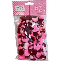 Набор д/творчества deVENTE "Помпоны" 8000420 красные асс.,50шт,25мм