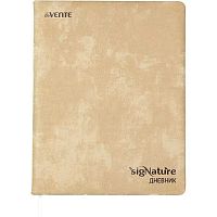 Дневник 1-11кл. deVENTE тв.обл. "sigNATURE" 2020651 оливков.,кож.зам.,поролон,бел.бум.,шелкогр.