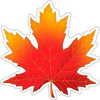 0.7-65-186 Украшение на скотче "Лист" (блёстки) 10шт. (МО)