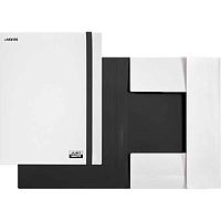 Папка на резинке А4 deVENTE "Just white" 3070505 белая,полипр.,600мкм,факт."soft-touch",вертик.резин