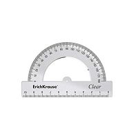 Транспортир EK 180град./10см "Clear" 49550 прозр.,пластик