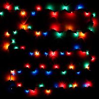 Гирлянда д/дома "Mini" 196-156 мультицвет,9м,180л.,8реж,IP-20,зелёный.провод