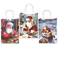 Пакет подар. бум. крафт ПГС "Новый год" 22*27 Р505-32 Акпб536-Т