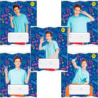 Тетрадь 18л. (линейка) ХАТ "Влад А4" 18Т5В2 скругл.углы, 5 диз