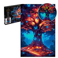 Картина по номерам со светящейся краской ФЕНИКС "Волшебное дерево" 71294 холст,30*40см,подр.