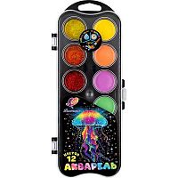 Краски 12цв. ЛУЧ "Фантазия" 35С 2333-08 аквар.,(с блестками + пастельные),б/к