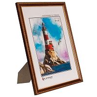Фоторамка пластик 21*30см Камея 980 бронза с ножкой,ширина багета-16мм