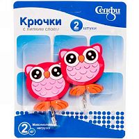 Крючок с липким краем Селфи (2шт) нагрузка 2кг Совушка (906-389)