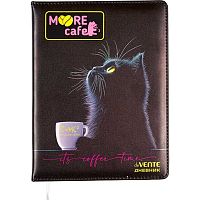 Дневник 1-11кл. deVENTE тв.обл. "MooreCafe" 2020621 кож.зам.,поролон,бел.бум.,объёмн.аппл.