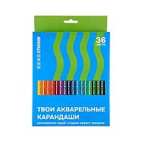 Карандаши аквар. 36цв. СТИХИЯ ST03006 к/к