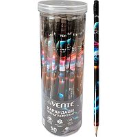 Карандаш ч/гр. с ласт. deVENTE "Turbo Galaxy" 5032607 HB,трёхгр.,заточ.,гриф.2мм