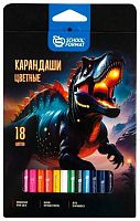 Карандаши 18цв. SchoolФормат "Микс для мальчиков" КЦ18-ММК шестигр.,к/к