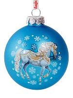 Игрушка ел. ФЕНИКС "Шар голубой. Символ года 2026" 95615 стекл.,8*8*8см