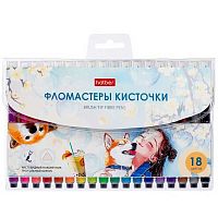 Фломастеры-кисти 18цв. ХАТ "M-Brush. Bubble-Tea" 092286 ПВХ-уп.,е/подвес