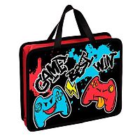 Папка пластик,с ручками А4+ КОКОС "Light Start Game" 230571 с расш.10см,на молн.