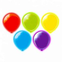 Шары возд. Микрос 10" Неон ассорти Ч16754