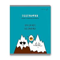 Тетрадь предм. 48л. SVETOCH "Большая перемена-География" Т280 (01814) выб.лак (клетка)