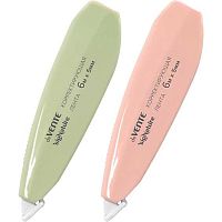 Коррект. лента deVENTE 5мм* 6м "sigNATURE" 4062513 оливковый,пудрово-роз.,фронт.аппл.,карт.бл.