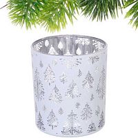 Подсвечник НГ "Сказочная метель" 201-3923 белый, 7*7,8см