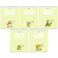 Тетрадь 12л. (клетка) ЭКСМО "Жабушки" ТКЛ129592 мел.карт.,выб.лак,асс.