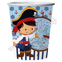 Стакан бум. Микрос "Приключения пирата" 250мл (6шт) Ч30556