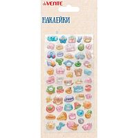 Наклейки объёмные deVENTE "Мишки и друзья" 8132550 эпоксидные,3D,9*17,5см