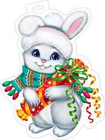 0.0-35-5003 Плакат "Год Кролика" фигурн. (МО)