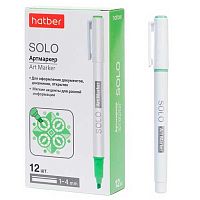 Маркер текст. ХАТ "Solo Пастель Трава" 088695 зелёный,двухстор.,1мм/4мм
