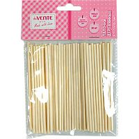 Деревянные палочки д/творчества deVENTE круглые,натурал.,бамбук.,110*3мм,50шт 8000430
