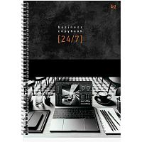 Тетрадь100л. (клетка) А4 BG спираль "Офисный стиль" 63218 тв.обл.,глянц.лам.