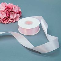 Лента 2,5см*22,85м атласная розовая пудра Микрос ч37971