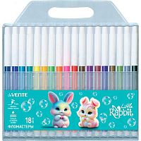 Фломастеры 18цв. deVENTE "Little Rabbit" 5082622 невент.колп.,пластик.блист.