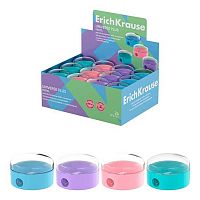 Точилка с контейнером 1отв. EK Universe Plus "Pastel" 60013 пластик,асс.