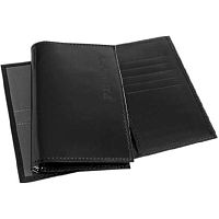 Обложка д/паспорта ATTOMEX 1030302 чёрная,нат.кожа шик,ПВХ клапаны с 3отд.д/карт