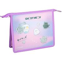 Папка д/тетрадей А5 deVENTE "Ghost Meow" 8056601 с расш.8см,400мкм,мат.п/прозр.с рис.