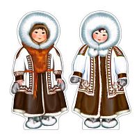 Комплект для оформления интерьера СФЕРА "Народы России. Чукчи" КБ-18037 А3 (2шт) со скотчем