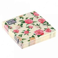 Салфетка бум. Bouquet Home Collection Classic "Нежные розы" 25297 (20шт),3-х сл.,33*33см