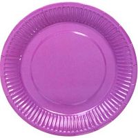 Тарелка бум. "Фиолетовая" 18см (10шт) 130-870