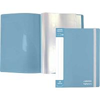 Папка с вкладышами/ 20 deVENTE А5 "sigNATURE" 3101505 сумеречно синяя,"ткань",650мкм,вкл.30мкм