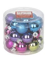 Набор украшений ФЕНИКС "Цветные шарики" 89656 стекло,(24шт.) 2,5*2,5*2,5см