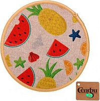 Подставка п/горячее "Фрукты" 331-394 ПВХ,18см