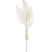 Ветка декоративная "Сверкающий папоротник. Белый" 86см 201-2337