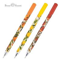 Ручка гелевая BV UniWrite "Флора. Рай" 20-0511 чёрная,0,38мм