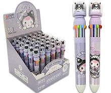 Ручка авт. шар.10-ти цв. INTELLIGENT Aodemei "Кролик" DM-58/DO-467 корп.с фигуркой,0,7мм,асс.