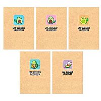 Записная книжка А6  32л. КанцБиз "Авокот" 13816/5 обл.крафт,на скобе