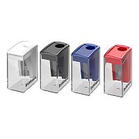 Точилка с контейнером 1отв. EK City Mini "Classic" 60018 пластик,асс.