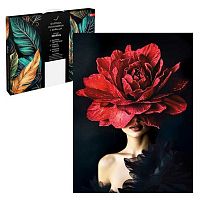 Картина по номерам с поталью ФЕНИКС "Роскошная роза" 70180 холст,30*40см,подрам.